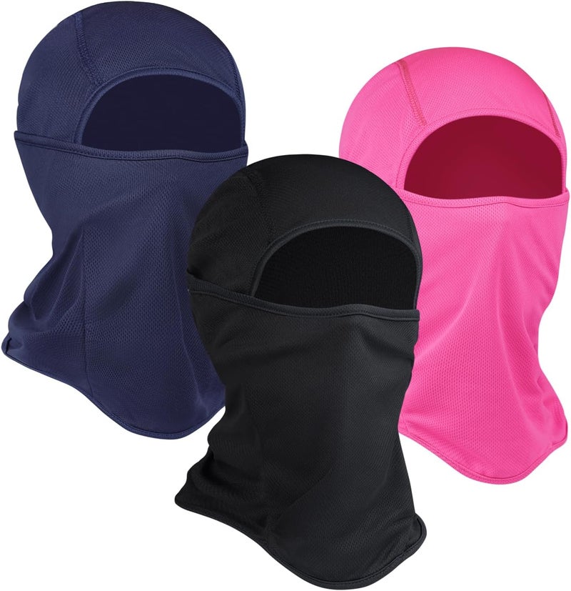 Sclzoed 3 Pieces Balaclava Ski Mask -Winter Full Face Mask for Men Women Windproof Weather Outdoors Cover for Men Women Boys Girls - Image 2